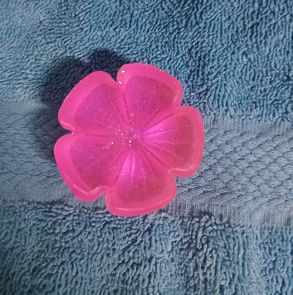 Pink Flower Handmade Resin Art Decor